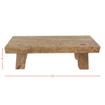Hazel Footed Stool Mango Wood Farmhouse Riser