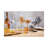 Chelsea Iridescent Optic Stemless Wine Glass Amber