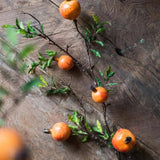 Handmade Artificial Pomegranate Stem – Faux Fruit Decor (Sold Individually)