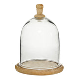 Farmhouse Brown Glass Cake Stand