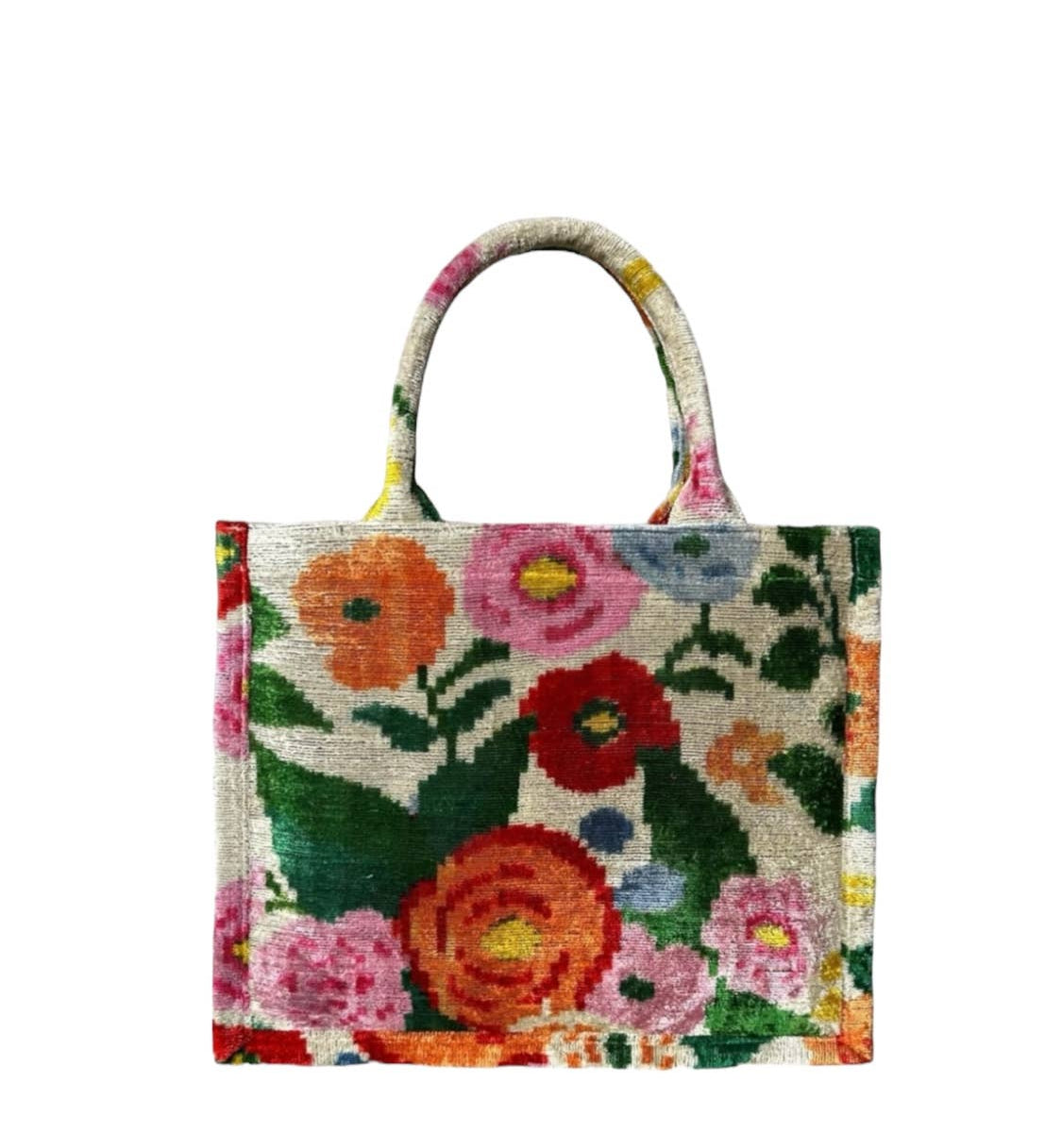 Silk Velvet Ikat Large Tote