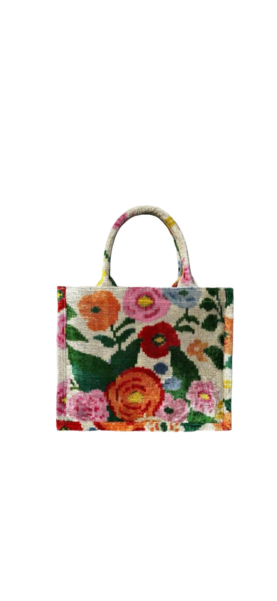 Silk Velvet Ikat Large Tote