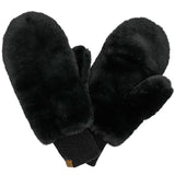 Faux Fur Mittens with Shepherd Lining