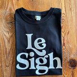 Le Sigh-unisex black tee