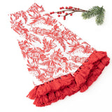 Nutcracker Toile Tassel Kitchen Towel Set