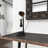 Vintage Black Metal Sculpture - Antique Home Accent