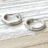 Huggie hoop earrings minimalist, simple jewelry