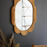 GROOVED WOOD FRAMED MIRROR 20.5" x 29.5"t