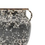 Hudson Metal Urn Bud Vase Antique Gray