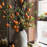 Handmade Artificial Pomegranate Stem – Faux Fruit Decor (Sold Individually)