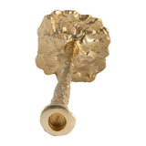 Taper Candle Holder - Gold Metal Forged, 11 in.