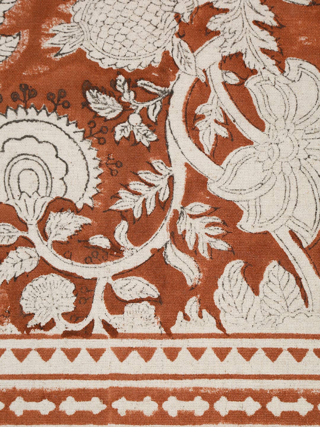 Set of 4 Amber Hand Block Printed Placemats| Gift for her