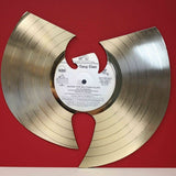 Wutang "Enter The Wutang" Laser Cut Gold LP Record Wall Art
