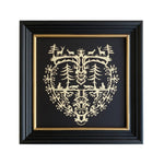 10" Heart of the Forest Framed Scherenschnitte Paper Cutting