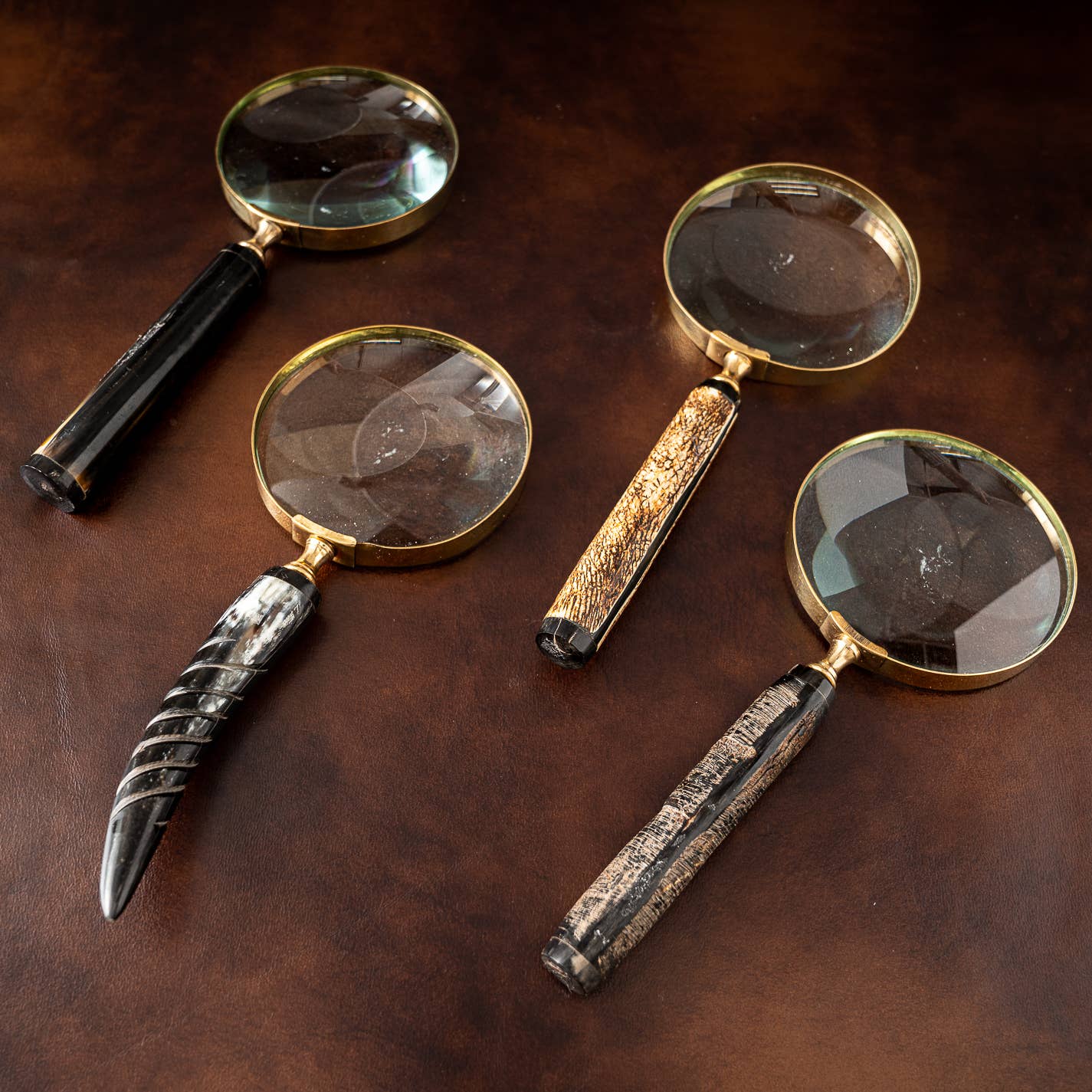 Horn & Bone Magnifying Glasses, Assorted 4