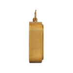Henrie Rounded Brass Tabletop Clock With Handle And Glass