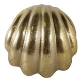 Decorative Figurine - Gold Metal Clam Acrylic Pearl, 5 in.