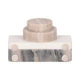 Decorative Figurine - Multicolor Marble Camera Shape,  5 in.