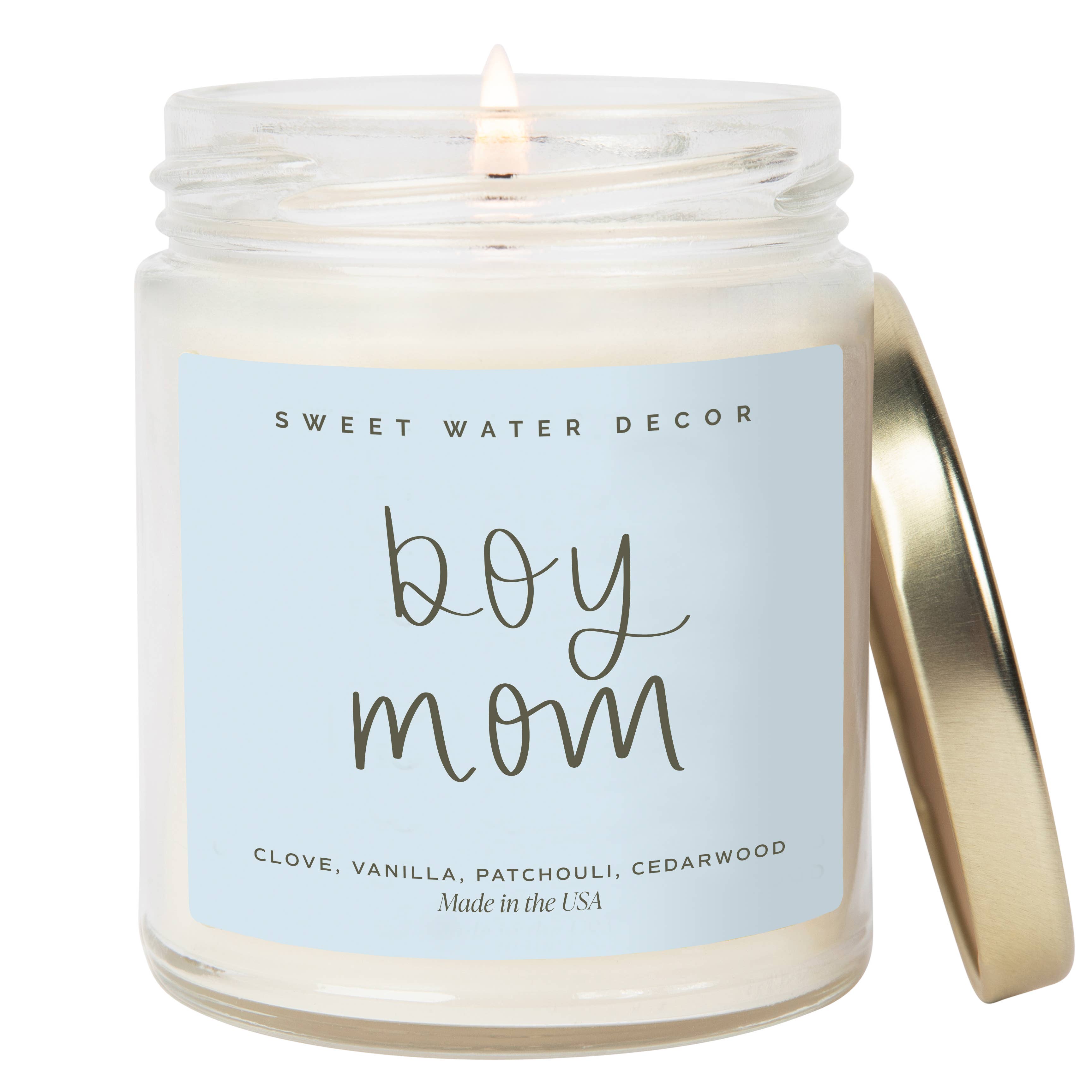 Boy Mom 9 oz Soy Candle - Home Decor & Gifts