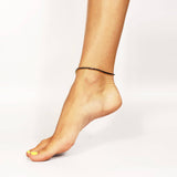 18K Gold PVD Jet Black Tennis Chain Bracelet / Anklet