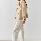 HALF TRENCH DOUBLE BUTTON JACKET