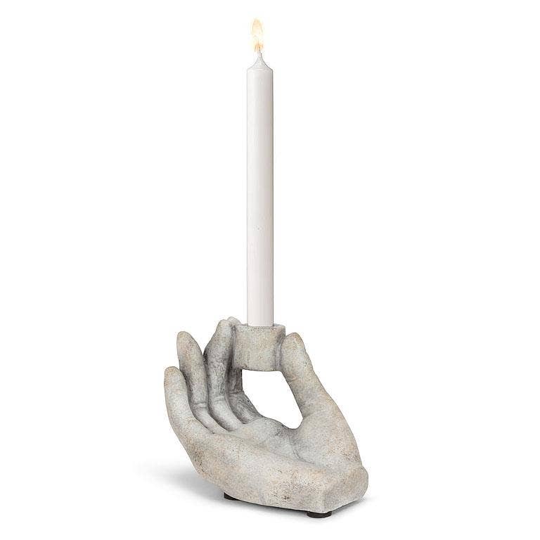 Low Dainty Hand Taper Holder-4"H