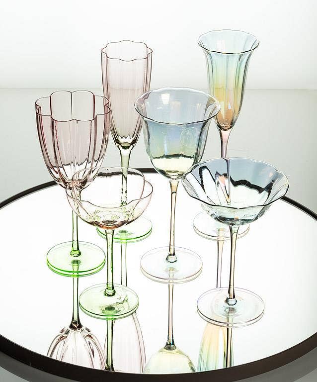 Iris Tulip Coupe Glass-6.5"H(13oz)
