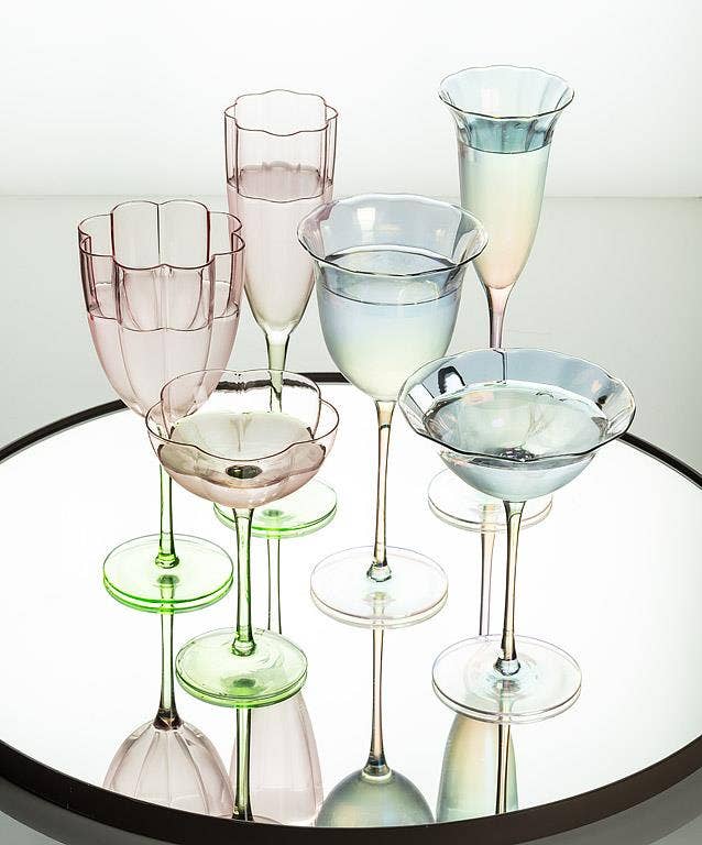 Iris Tulip Coupe Glass-6.5"H(13oz)