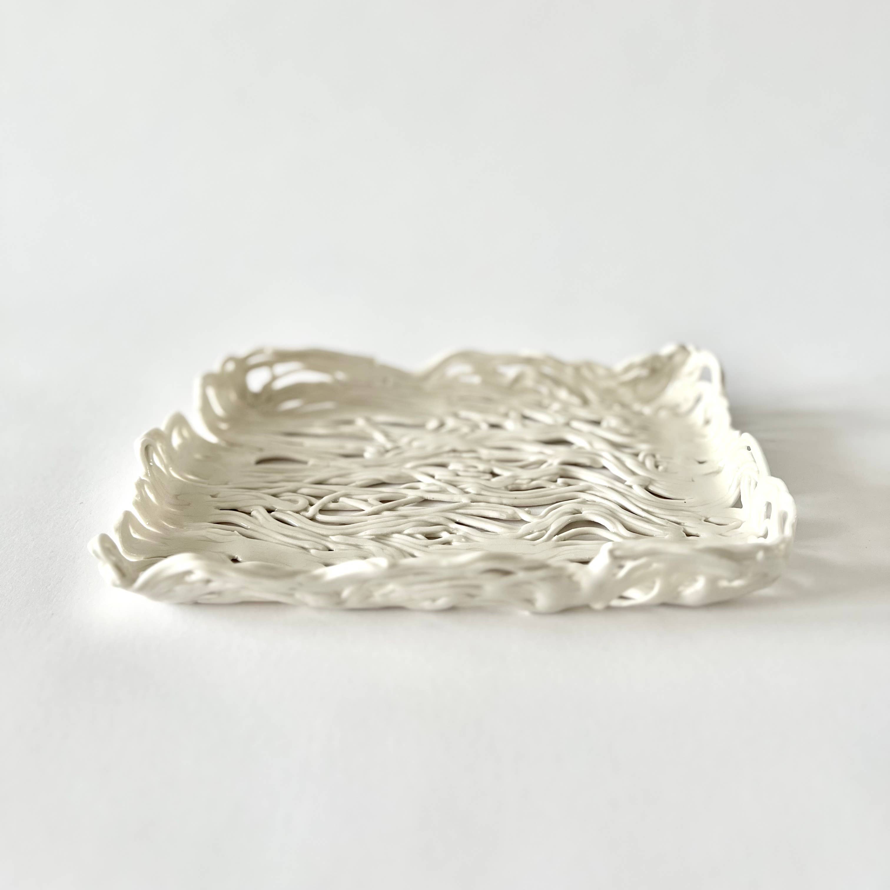 Porcelain Lace Tray III