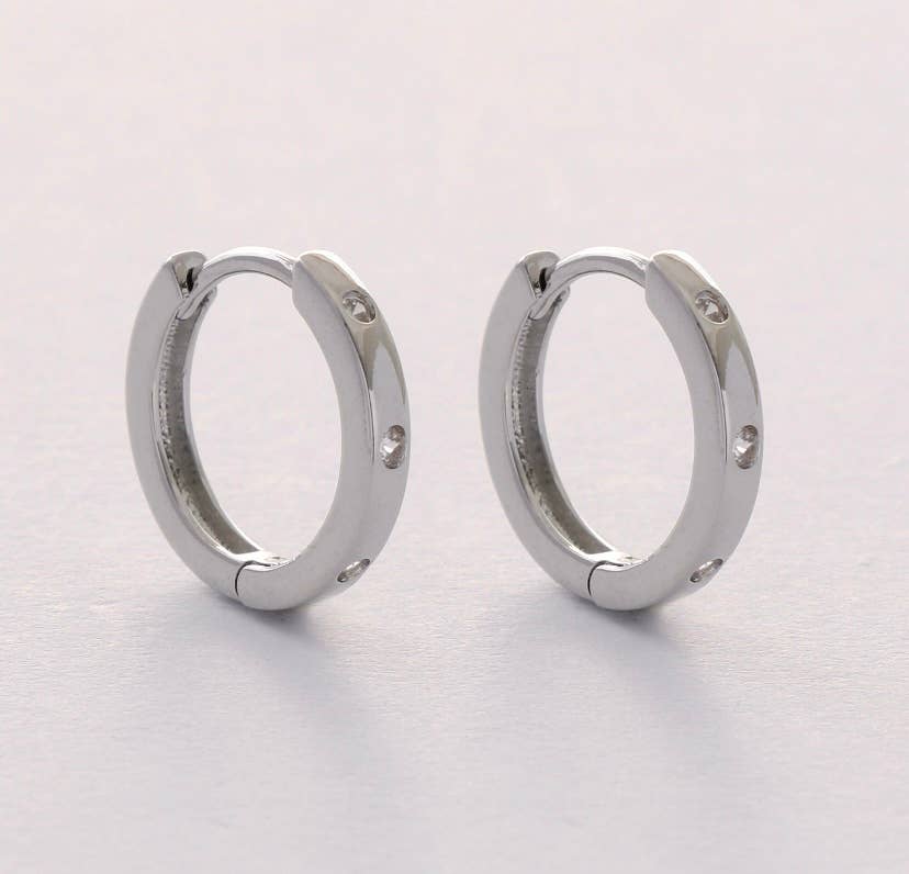 Huggie hoop earrings minimalist, simple jewelry
