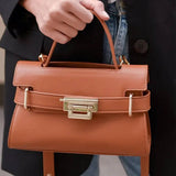 SOFT LEATHER FASHIONABLE COMMUTER HANDBAG