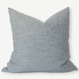 Designer Light Blue Dot Textured Pillow