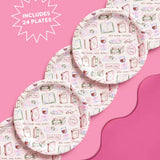 Book Club Plates | literary party, bookish, girls night