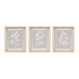 Farmhouse White Floral Framed Wall Art