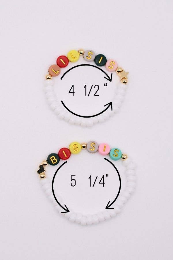 Big sis Lil sis best friends MAMA bracelet birthday gift