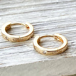 Huggie hoop earrings minimalist, simple jewelry