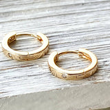 Huggie hoop earrings minimalist, simple jewelry