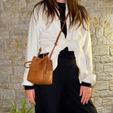 Emi - Handmade Drawstring Woven Crossbody Bag