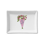 Ceramic Tray - Bouquet of Flowers