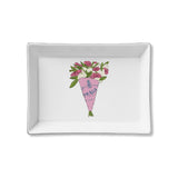 Ceramic Tray - Bouquet of Flowers