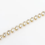 Oval Cubic Zirconia Tennis Chain Bracelet