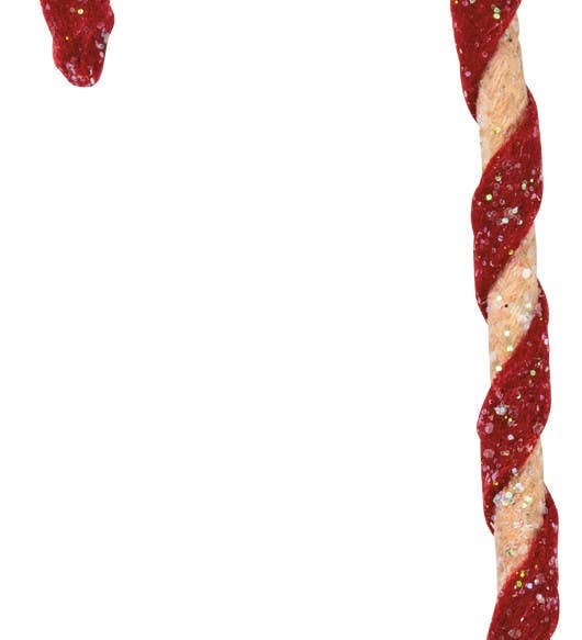 Fabric Candy Cane Ornament