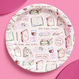 Book Club Plates | literary party, bookish, girls night