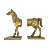 Horse Decorative Bookend Set, 4.5" x 3.75" x 9"