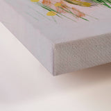 Ethereal Pink Peacock Stretched Canvas