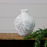 Vase With Textured Flowers and Birds (PC)