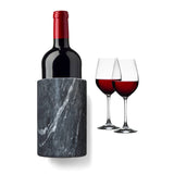 Marble Utensil Holder, Black,  4.75" x 4.75" x 7"