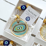 Evil Eye Wall Hanging, Gold Evil Eye Wall Decor, Protection