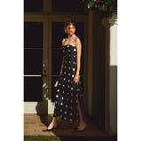Gentle Whisper Strapless Tie Back Maxi Dress
