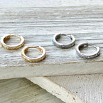 Huggie hoop earrings minimalist, simple jewelry